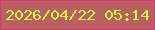 文字の大きさ：3、枠の色：da3672、背景の色：bb6062、文字の色：d1f93f 無料ブログパーツのブログ時計
