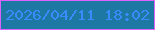 文字の大きさ：4、枠の色：da63ff、背景の色：1d79a3、文字の色：398cfe 無料ブログパーツのブログ時計