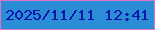 文字の大きさ：5、枠の色：da75cc、背景の色：2a8dd6、文字の色：0915ab 無料ブログパーツのブログ時計