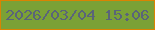文字の大きさ：4、枠の色：da8302、背景の色：7ba136、文字の色：5a6479 無料ブログパーツのブログ時計
