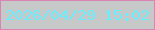 文字の大きさ：5、枠の色：da84b3、背景の色：c7c8c8、文字の色：67edfe 無料ブログパーツのブログ時計