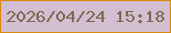 文字の大きさ：2、枠の色：da890f、背景の色：d2bfd2、文字の色：7e6851 無料ブログパーツのブログ時計