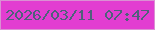 文字の大きさ：4、枠の色：da90d3、背景の色：e23dd1、文字の色：4e617b 無料ブログパーツのブログ時計