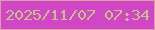 文字の大きさ：3、枠の色：da9fa4、背景の色：d046c4、文字の色：c5c187 無料ブログパーツのブログ時計
