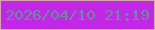 文字の大きさ：4、枠の色：daa4b0、背景の色：c327e6、文字の色：6b8c9f 無料ブログパーツのブログ時計