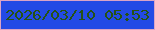 文字の大きさ：1、枠の色：daa4c6、背景の色：234ae5、文字の色：265213 無料ブログパーツのブログ時計