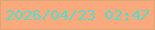 文字の大きさ：2、枠の色：daa674、背景の色：f9a97c、文字の色：54ddcd 無料ブログパーツのブログ時計