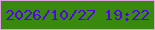 文字の大きさ：1、枠の色：daa6da、背景の色：39890f、文字の色：5003e4 無料ブログパーツのブログ時計