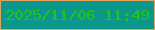 文字の大きさ：4、枠の色：daa75d、背景の色：0c978d、文字の色：23c414 無料ブログパーツのブログ時計