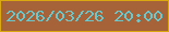 文字の大きさ：2、枠の色：daa810、背景の色：a66238、文字の色：67c8cd 無料ブログパーツのブログ時計