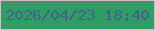 文字の大きさ：2、枠の色：dab8ca、背景の色：2f9d65、文字の色：3e628a 無料ブログパーツのブログ時計