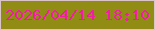 文字の大きさ：2、枠の色：dac4c8、背景の色：908c14、文字の色：f21ca6 無料ブログパーツのブログ時計