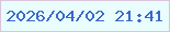 文字の大きさ：4、枠の色：dac4db、背景の色：e8fdfc、文字の色：3a69c9 無料ブログパーツのブログ時計