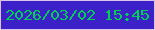 文字の大きさ：3、枠の色：dac4e9、背景の色：3c21c9、文字の色：00d054 無料ブログパーツのブログ時計