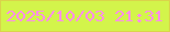 文字の大きさ：3、枠の色：dad34b、背景の色：d3f44b、文字の色：fc8dea 無料ブログパーツのブログ時計
