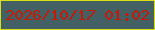 文字の大きさ：3、枠の色：dae00f、背景の色：436165、文字の色：c41a04 無料ブログパーツのブログ時計