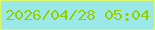 文字の大きさ：1、枠の色：daf867、背景の色：9be8e9、文字の色：94cf04 無料ブログパーツのブログ時計