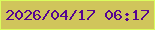文字の大きさ：2、枠の色：dafd5e、背景の色：d0c55b、文字の色：560491 無料ブログパーツのブログ時計