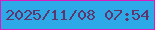 文字の大きさ：2、枠の色：db1ac0、背景の色：2da9e7、文字の色：5e366d 無料ブログパーツのブログ時計