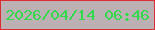 文字の大きさ：3、枠の色：db2c2f、背景の色：bcb0b5、文字の色：30da4b 無料ブログパーツのブログ時計