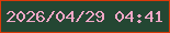 文字の大きさ：1、枠の色：db390a、背景の色：244733、文字の色：f2a7c7 無料ブログパーツのブログ時計
