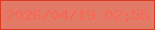文字の大きさ：4、枠の色：db3a20、背景の色：e17a66、文字の色：fa6654 無料ブログパーツのブログ時計