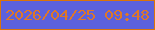 文字の大きさ：2、枠の色：db7407、背景の色：5c61dc、文字の色：de7729 無料ブログパーツのブログ時計