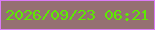 文字の大きさ：5、枠の色：db7bf7、背景の色：957072、文字の色：5dea02 無料ブログパーツのブログ時計