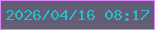 文字の大きさ：2、枠の色：db85ff、背景の色：635e76、文字の色：28bdcd 無料ブログパーツのブログ時計