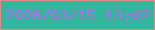 文字の大きさ：1、枠の色：db8c87、背景の色：32b79e、文字の色：c164ef 無料ブログパーツのブログ時計