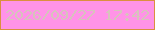 文字の大きさ：2、枠の色：db8f3e、背景の色：ff93e7、文字の色：d7c3bc 無料ブログパーツのブログ時計