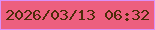 文字の大きさ：1、枠の色：db91f8、背景の色：ed5f7f、文字の色：4e2c09 無料ブログパーツのブログ時計