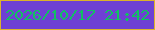 文字の大きさ：5、枠の色：dbb32a、背景の色：6e40d4、文字の色：11c062 無料ブログパーツのブログ時計