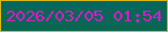 文字の大きさ：4、枠の色：dbb713、背景の色：086756、文字の色：d81bca 無料ブログパーツのブログ時計