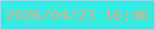 文字の大きさ：5、枠の色：dbbbea、背景の色：30ece2、文字の色：eda97d 無料ブログパーツのブログ時計