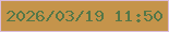 文字の大きさ：1、枠の色：dbbcdc、背景の色：c5944b、文字の色：557748 無料ブログパーツのブログ時計