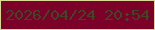 文字の大きさ：4、枠の色：dbd699、背景の色：7b0128、文字の色：424627 無料ブログパーツのブログ時計