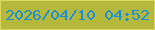 文字の大きさ：1、枠の色：dbd85d、背景の色：b5b83a、文字の色：1790d7 無料ブログパーツのブログ時計