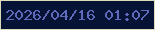 文字の大きさ：3、枠の色：dbdbb9、背景の色：061334、文字の色：5f6abd 無料ブログパーツのブログ時計
