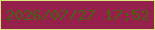 文字の大きさ：5、枠の色：dbe47e、背景の色：95204c、文字の色：46620e 無料ブログパーツのブログ時計