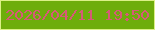 文字の大きさ：3、枠の色：dbf087、背景の色：6ead0b、文字の色：d65a78 無料ブログパーツのブログ時計