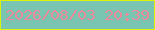 文字の大きさ：4、枠の色：dbf306、背景の色：79c5b2、文字の色：e9899a 無料ブログパーツのブログ時計