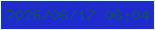 文字の大きさ：5、枠の色：dbfaf8、背景の色：1f2bcf、文字の色：114b6f 無料ブログパーツのブログ時計