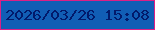 文字の大きさ：3、枠の色：dc2086、背景の色：115eb5、文字の色：021a6b 無料ブログパーツのブログ時計
