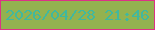 文字の大きさ：4、枠の色：dc3286、背景の色：93b250、文字の色：41b89e 無料ブログパーツのブログ時計
