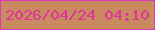 文字の大きさ：1、枠の色：dc37be、背景の色：c88a5e、文字の色：df339b 無料ブログパーツのブログ時計