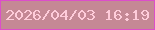 文字の大きさ：4、枠の色：dc4eca、背景の色：c58895、文字の色：feccda 無料ブログパーツのブログ時計