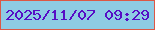 文字の大きさ：4、枠の色：dc5846、背景の色：8ecce4、文字の色：570ec5 無料ブログパーツのブログ時計