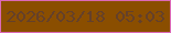 文字の大きさ：5、枠の色：dc68b7、背景の色：8a4e00、文字の色：64402a 無料ブログパーツのブログ時計
