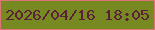 文字の大きさ：3、枠の色：dc7478、背景の色：778a22、文字の色：5c2139 無料ブログパーツのブログ時計